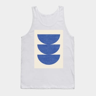 Half Circle 3 - Blue Tank Top